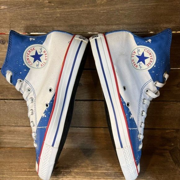 Mens Converse Chuck Taylor All Star Hello My Name Is High Top Shoes Sneakers 9 M - Picture 4 of 6